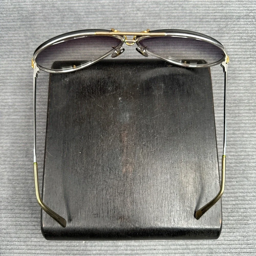 Carrera Porsche Design 5621 Vintage Aviator Sunglasses Gold Silver Austria Case